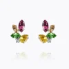 Caroline Svedbom Clare Örhängen, Autumn Bloom Combo – Rhodium