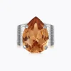 Caroline Svedbom Classic Drop Ring / Light Colorado Topaz (Rhodium)