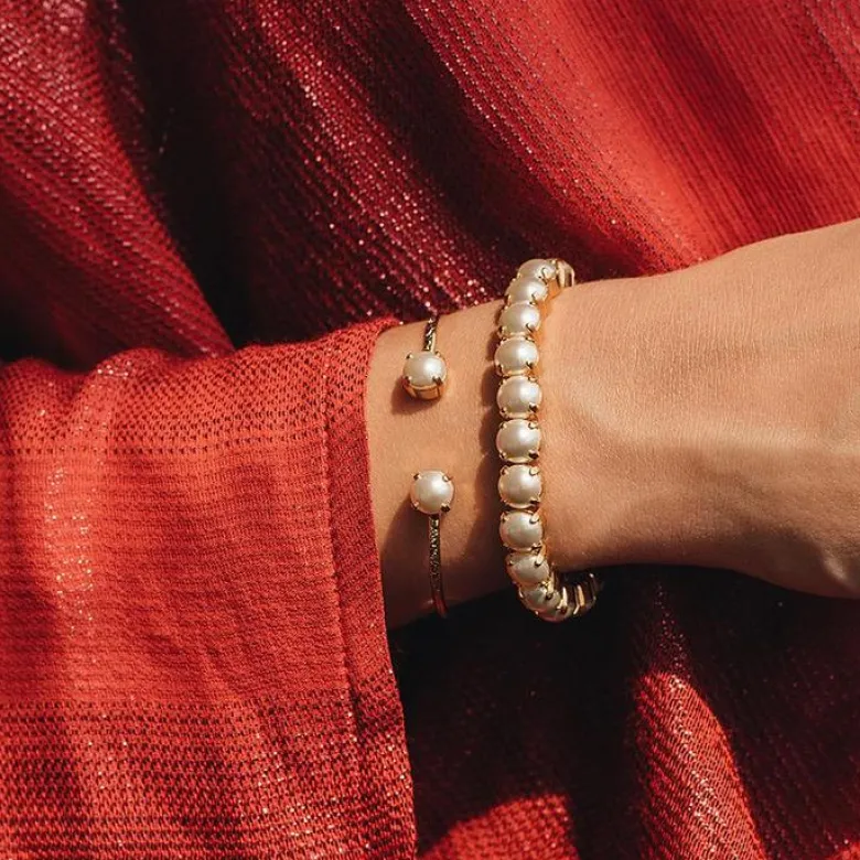 Caroline Svedbom Classic Petite Armband Guld / Pearl