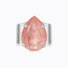 Caroline Svedbom Classic Drop Ring / Flamingo Ignite (Rhodium)