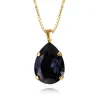 Caroline Svedbom Classic Drop Halsband / Graphite (Guld)