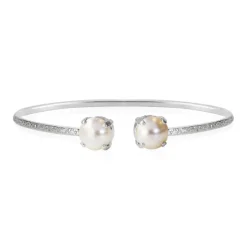 Caroline Svedbom Classic Petite Armband Rhodium / Pearl