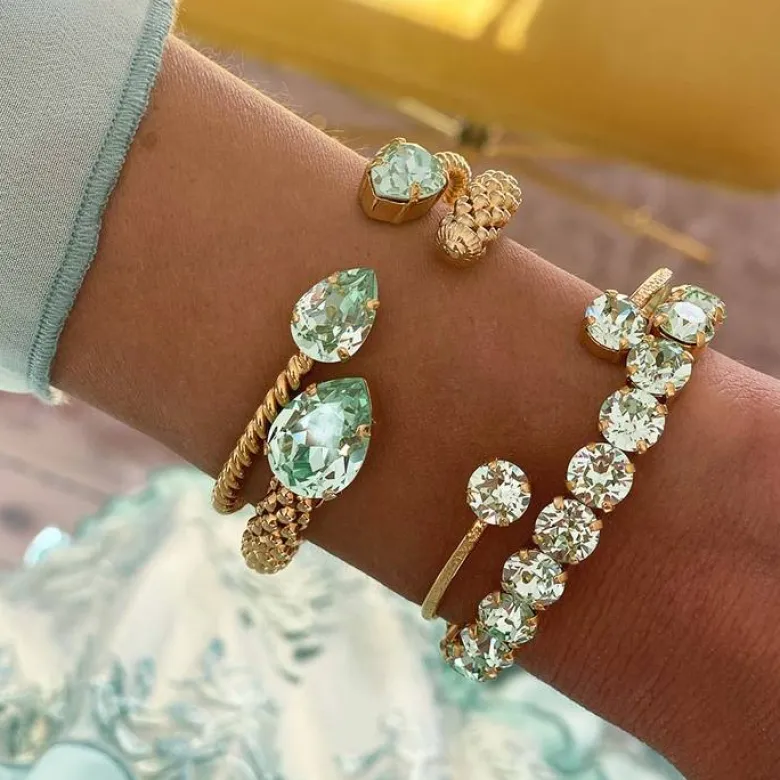 Caroline Svedbom Classic Petite Armband Guld / Chrysolite