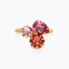 Caroline Svedbom Colette Ring / Coral Combo (Guld)
