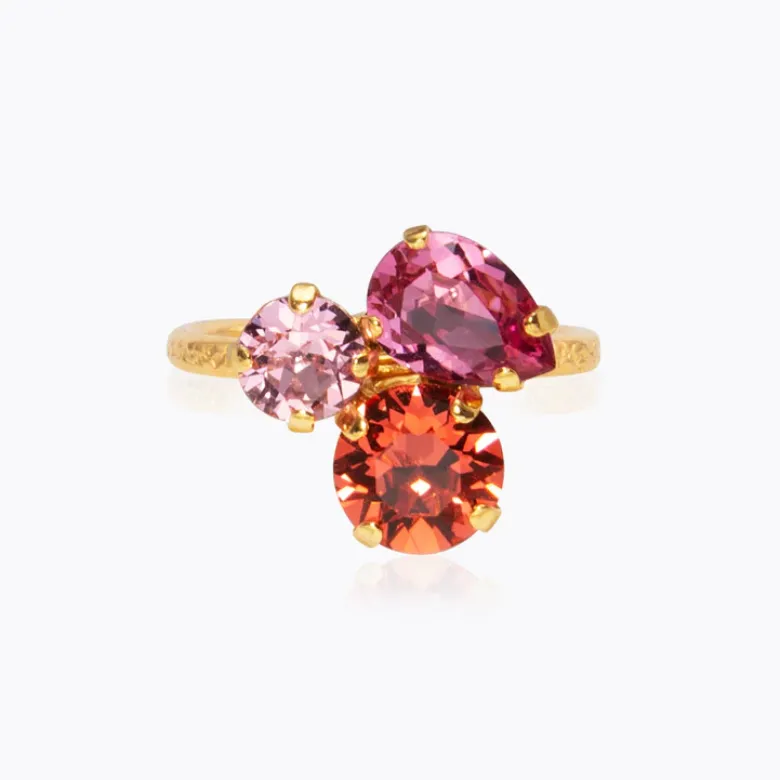 Caroline Svedbom Colette Ring / Coral Combo (Guld)
