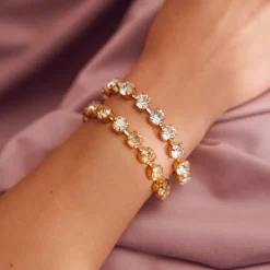 Caroline Svedbom Cora Armband / Crystal (Rhodium)