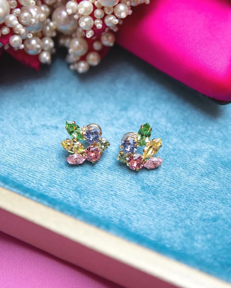 Caroline Svedbom Cora Earcuff / Pastel Combo (Rhodium)
