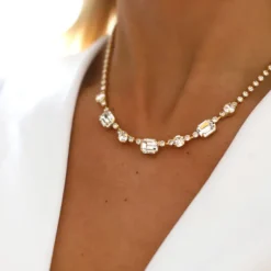 Caroline Svedbom Corinna Halsband / Crystal (Guld)