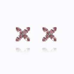 Caroline Svedbom Crystal Star Örhängen / Light Amethyst (Rhodium)