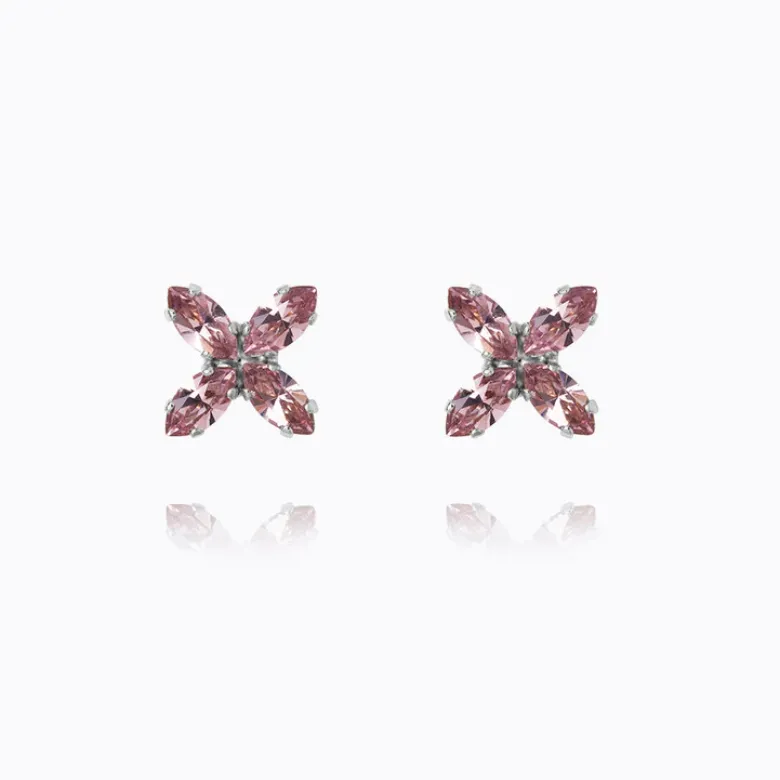 Caroline Svedbom Crystal Star Örhängen / Light Amethyst (Rhodium)