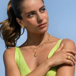 Caroline Svedbom Daisy Halsband / Crystal (Guld)