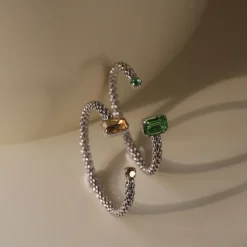 Caroline Svedbom Daria Armband / Golden Shadow (Rhodium)