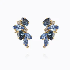 Caroline Svedbom Demi Örhängen/ Blue Combo (Guld)