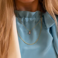 Caroline Svedbom Diamond Long Chain / Goldmetal