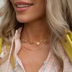 Caroline Svedbom Diamond Short Chain (Guld)