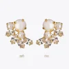 Caroline Svedbom Electra Örhängen/ Pearl + Crystal (Guld)