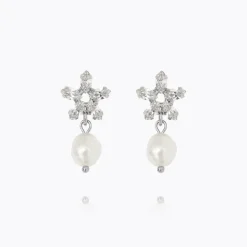 Caroline Svedbom Emmy Örhängen / Pearl + Crystal (Rhodium)