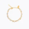 Caroline Svedbom Fay Armband, Crystal – Guld