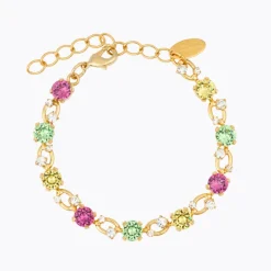 Caroline Svedbom Fay Armband, Autumn Bloom Combo – Guld