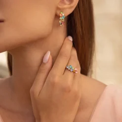 Caroline Svedbom Gabriella Ring / Rainbow Combo (Guld)