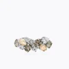 Caroline Svedbom Gabriella Ring, Black Golden Combo – Rhodium