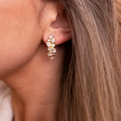 Caroline Svedbom Gabriella Örhängen/ Crystal (Guld)
