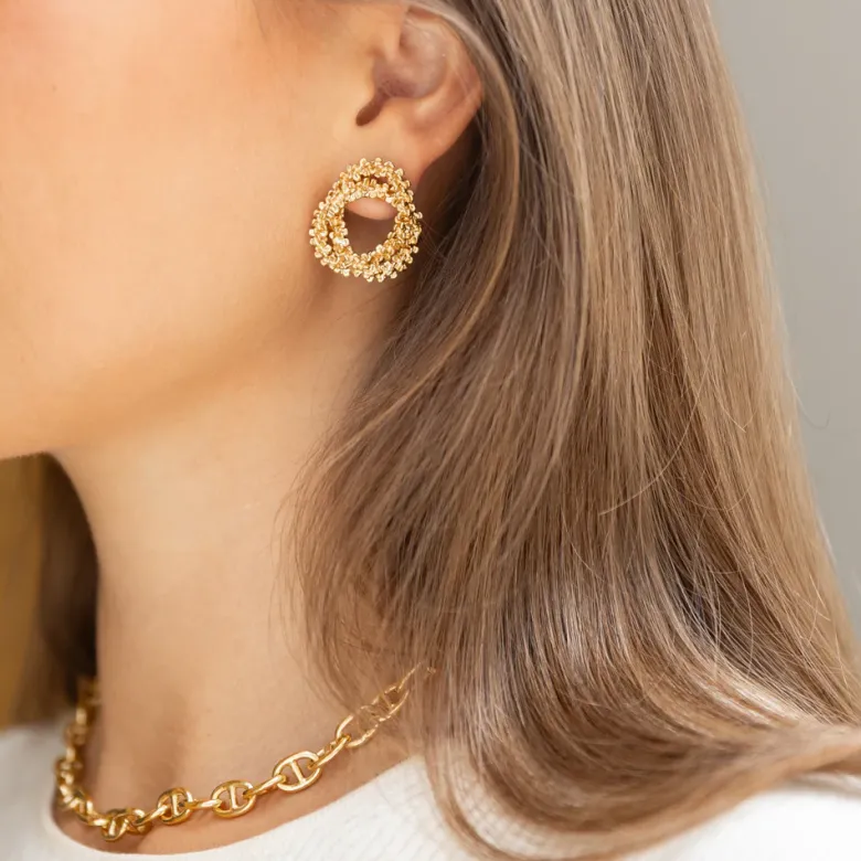 Caroline Svedbom Gemma Knot Örhängen – Guld