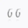 Caroline Svedbom Gemma Loops Örhängen – Rhodium