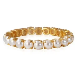 Caroline Svedbom Gia Stretch Armband Guld / Pearl