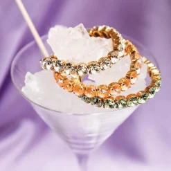 Caroline Svedbom Gia Stretch Armband Guld / Crystal