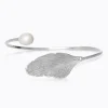 Caroline Svedbom Golden Leaf Armband/ Pearl (Rhodium)
