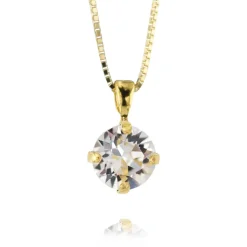 Caroline Svedbom Halsband Classic Stud Crystal (Guld)