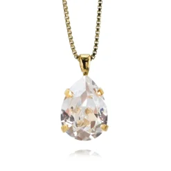 Caroline Svedbom Halsband Mini Drop Crystal (Guld)