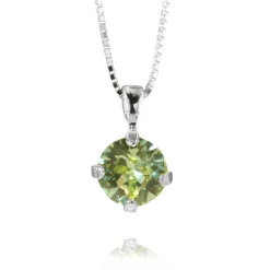 Caroline Svedbom Halsband Classic Stud Chrysolite (Rhodium)