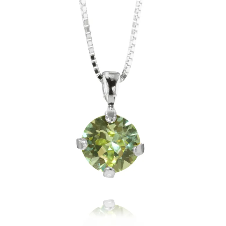 Caroline Svedbom Halsband Classic Stud Chrysolite (Rhodium)