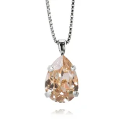 Caroline Svedbom Halsband Mini Drop Silk (Rhodium)