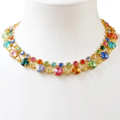 Caroline Svedbom Halsband Pomona / Rainbow Combo- Guld