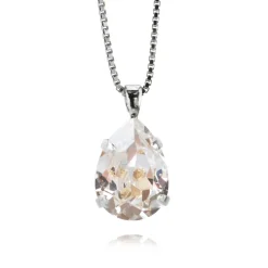 Caroline Svedbom Halsband Mini Drop Crystal (Rhodium)
