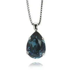 Caroline Svedbom Halsband Mini Drop Montana (Rhodium)