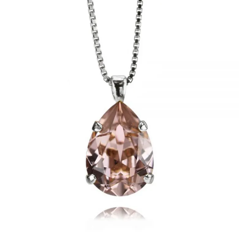 Caroline Svedbom Halsband Mini Drop Vintage Rose (Rhodium)