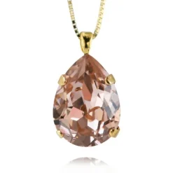 Caroline Svedbom Halsband Classic Drop Vintage Rose (Guld)