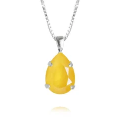 Caroline Svedbom Halsband Mini Drop Buttercup (Rhodium)