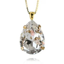 Caroline Svedbom Halsband Classic Drop Crystal (Guld)