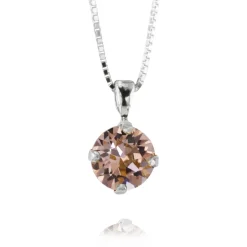 Caroline Svedbom Halsband Classic Stud Vintage Rose (Rhodium)