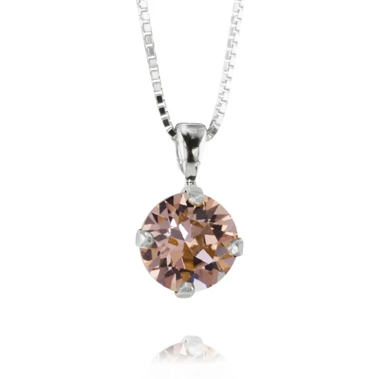 Caroline Svedbom Halsband Classic Stud Vintage Rose (Rhodium)