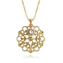 Caroline Svedbom Halsband Andrea Crystal (Guld)