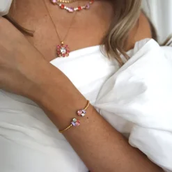 Caroline Svedbom Isa Armband / Pastel Combo (Guld)