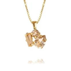 Caroline Svedbom Isa Halsband / Light Peach Combo (Guld)