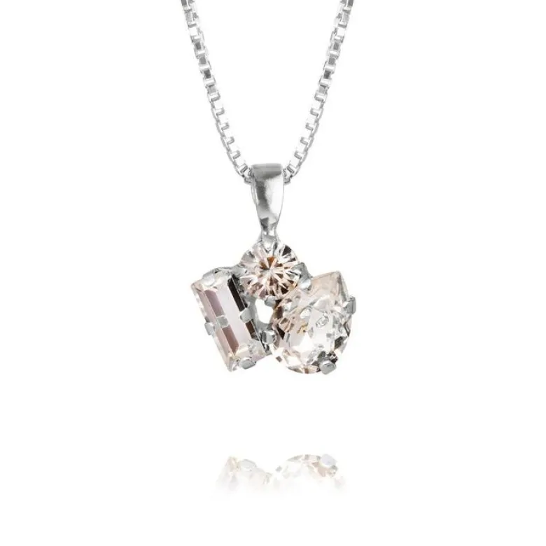 Caroline Svedbom Isa Halsband Rhodium / Crystal