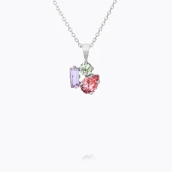 Caroline Svedbom Isa Halsband/ Pastel Combo (Rhodium)